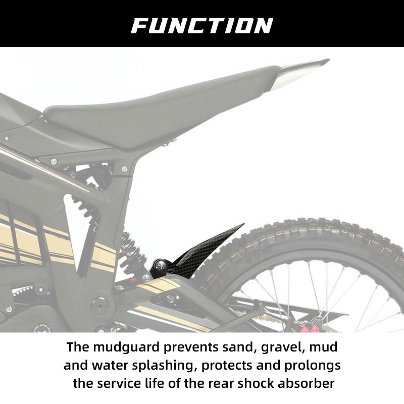 CHANGCHENG Motorcycle Rear Fender Mudguard Fender Protector Carbon Fiber Pattern for Talaria Sting MX3/MX4/MX5 Electric Dirt Bike - Image 4